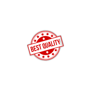 Red round Best Quality badge stamp