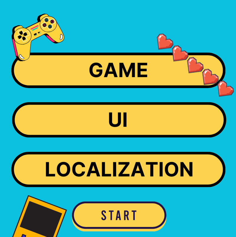 Poster for blog on game UI localization